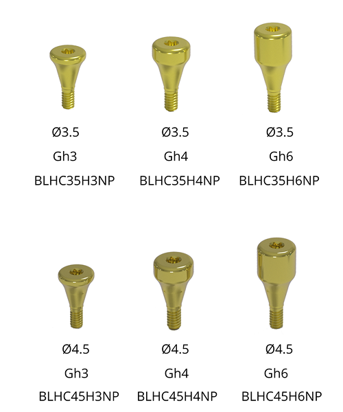 Schmale Plattform (Ø3,2 und Ø3,7 Implantat)